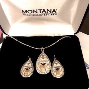 NEW Montana Silversmiths Necklace And Earrings Set